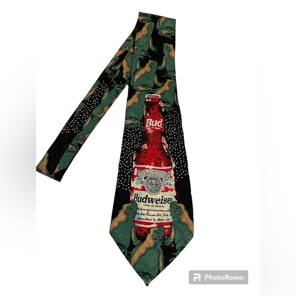 Vintage Budweiser Anheuser Bush Frog Tie
